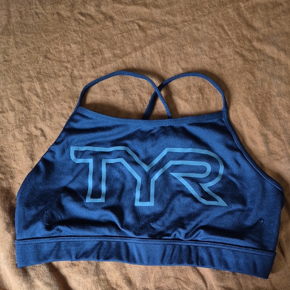 TYR Black Strappy Sports Bra